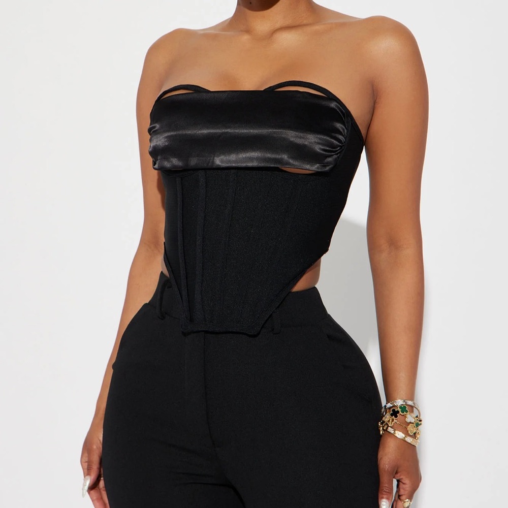 Black corset top